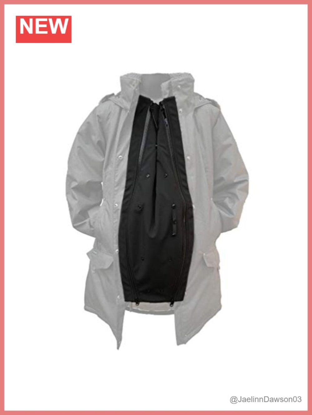 Maternity & Babywearing Coat Jacket Extender Two-Piece Adapter